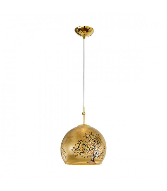 Lampada a sospensione design LUNA Gold 24 carati 1 lampadina