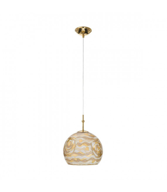 Design Pendelleuchte LUNA Gold 24 Karat 1 Glühbirne