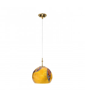 Lampada a sospensione design LUNA Gold 24 carati 1 lampadina