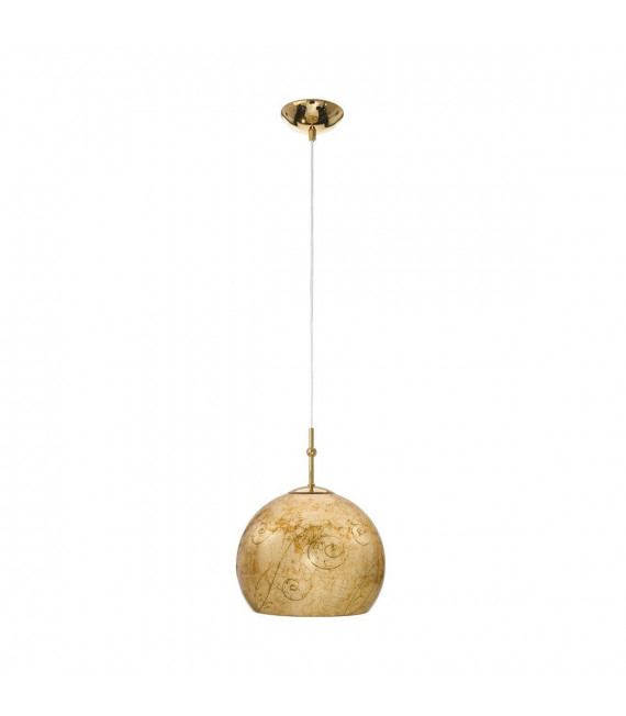 Design Pendelleuchte LUNA Gold 24 Karat 1 Glühbirne