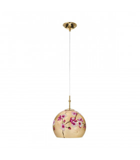 Lampada a sospensione design LUNA Gold 24 carati 1 lampadina