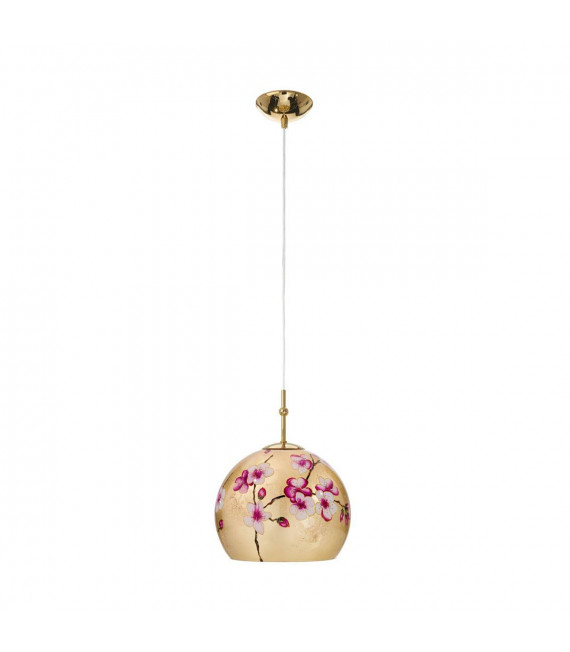 Design Pendelleuchte LUNA Gold 24 Karat 1 Glühbirne