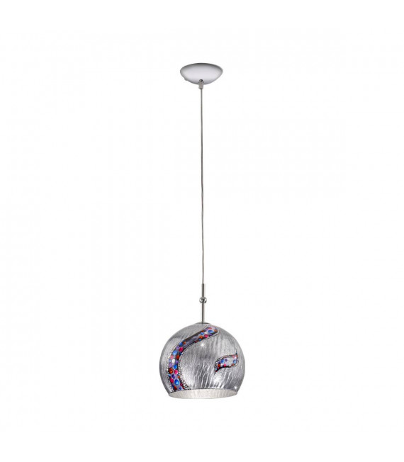 Design Pendelleuchte LUNA Chrom 1 Glühbirne
