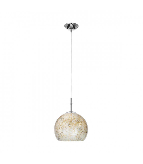 Design Pendelleuchte LUNA Chrom 1 Glühbirne