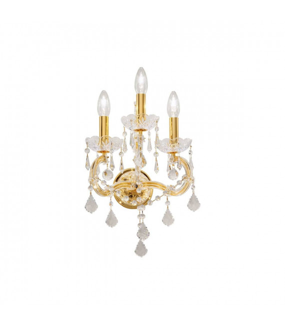 Applique classica BELVEDERE 24 carati oro 3 lampadine