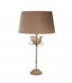 Lampe Amarilli, noir / argent, avec abat-jour