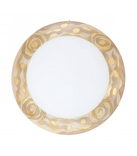 Plafoniera design SERENA Gold 24 carati 4 lampadine
