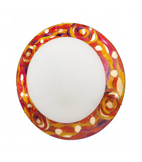 Plafón de diseño SERENA Gold 24 quilates 4 bombillas