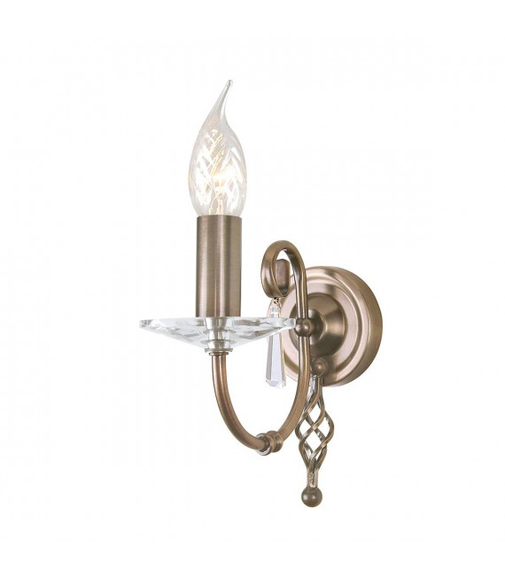 Applique Aegean, laiton poli et verre, 1 ampoule