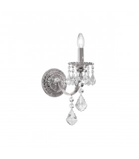 Applique murale classique PISANI CRYSTAL chrome 1 ampoule
