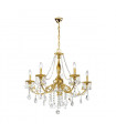 Chandelier classique PISANI CRYSTAL or Français 5 ampoules