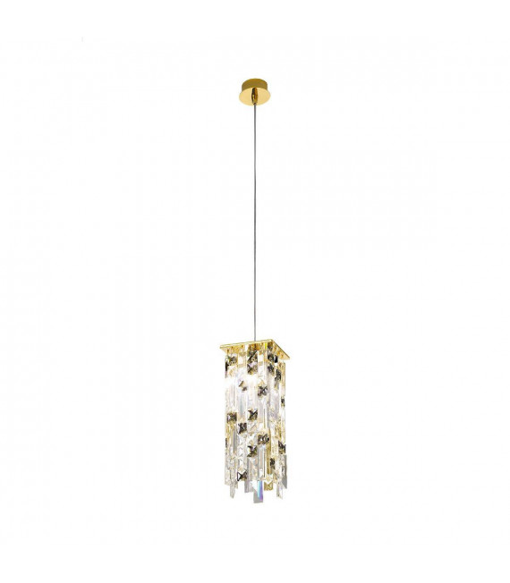 Lampada a sospensione design PRISMA 24 carati oro 1 lampadina