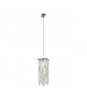 Design Pendelleuchte PRISMA Chrom 1 Glühbirne