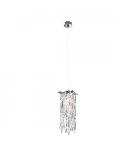 Lampada a sospensione design PRISMA cromata 1 lampadina