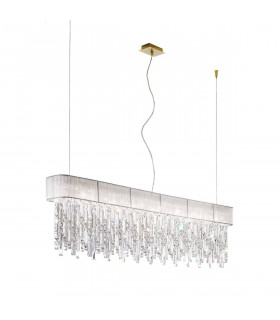 Design Anhänger PRISMA 24 Karat Gold 7 Glühbirnen