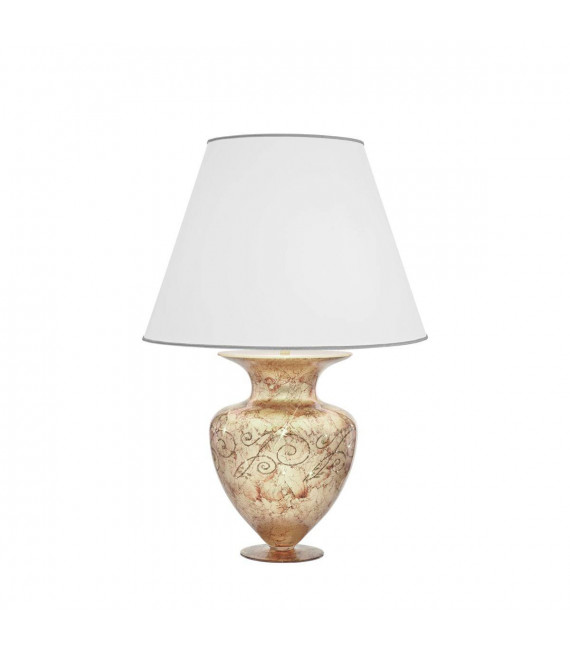 ANFORA Design Tischleuchte Chrom 1 Glühbirne