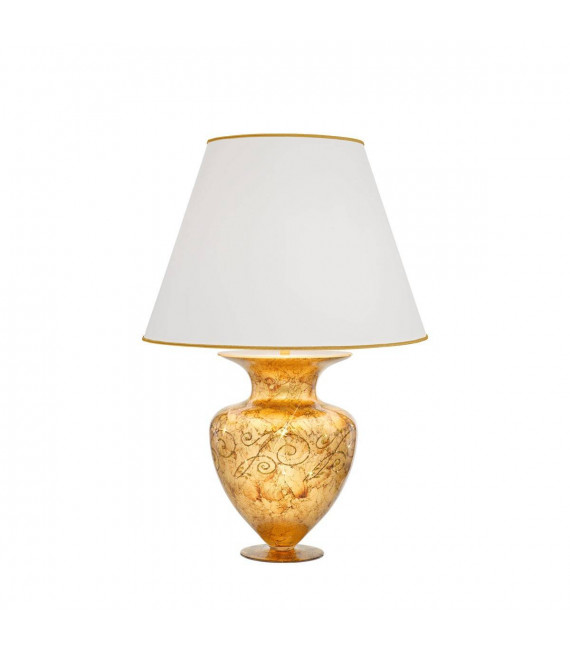 Design Tischleuchte ANFORA 24 Karat Gold 1 Glühbirne