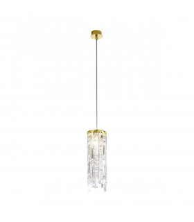 Design Pendelleuchte PRISMA 24 Karat Gold 1 Glühbirne