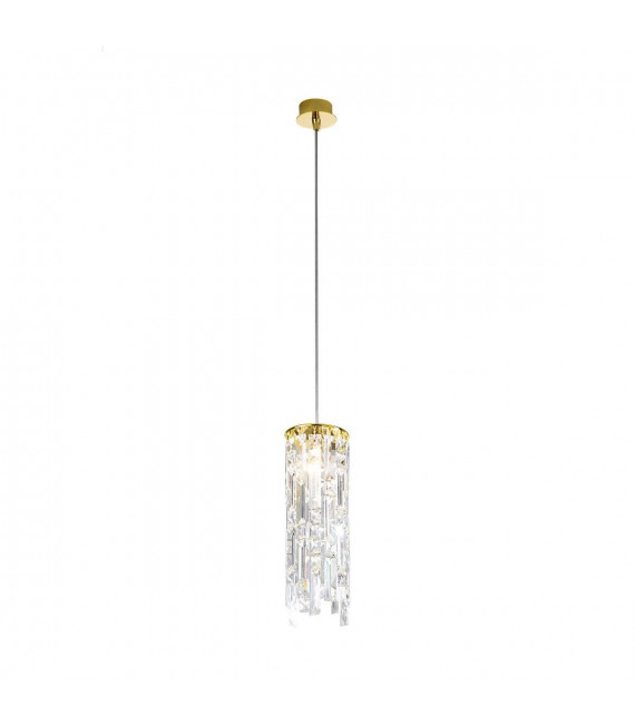 Design Pendelleuchte PRISMA 24 Karat Gold 1 Glühbirne