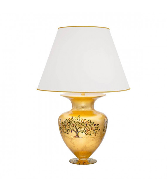Design Tischleuchte ANFORA 24 Karat Gold 1 Glühbirne