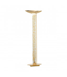 Lámpara de pie de diseño DELPHI Gold 24 quilates 4 bombillas