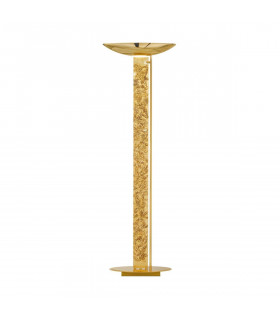 Lámpara de pie de diseño DELPHI Gold 24 quilates 4 bombillas