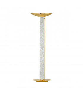 Design Stehleuchte DELPHI Gold 24 Karat 4 Glühbirnen