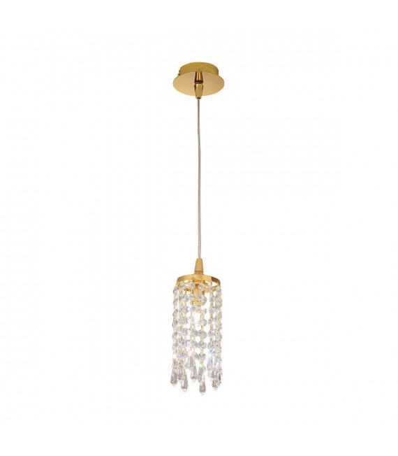 Ciondolo design CHARLESTON 24 carati Oro 1 lampadina