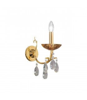 Applique murale classique VICTORIA 2 Or 24 Carats 1 ampoule