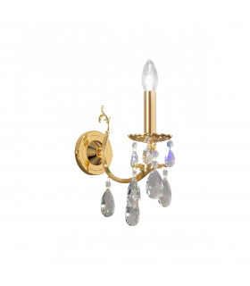 Applique classica VICTORIA 2 24 carati oro 1 lampadina