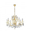 Chandelier classique VICTORIA 2 Or 24 Carats 12 ampoules