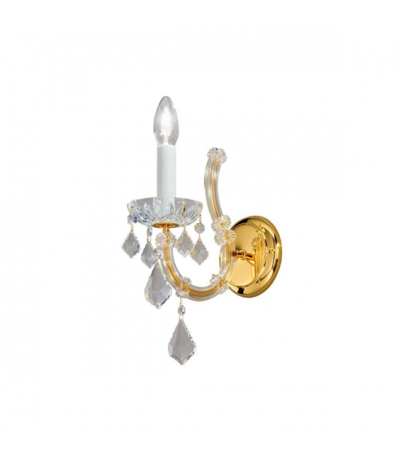 Applique murale classique MARIA LOUISE Or 24 Carats 1 ampoule