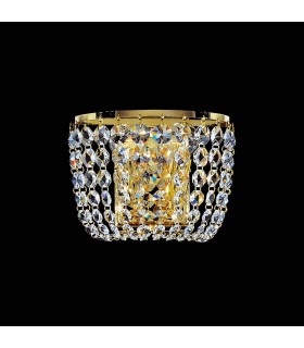 Klassische Wandleuchte SCHÖNBRUNN 24 Karat Gold 2 Glühbirnen