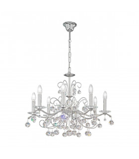 Candelabro clásico CARMEN 2 cromo 8 bombillas