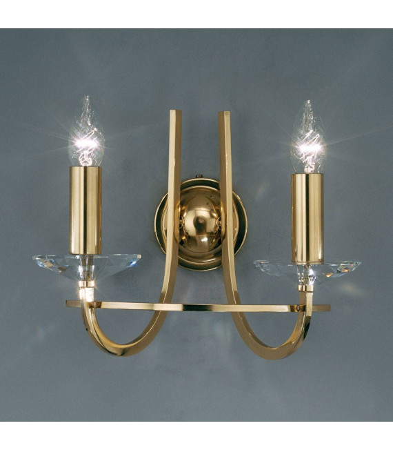 Applique classica IMPERIAL ottone inglese 2 lampadine