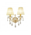 Applique murale classique SCHÖNBRUNN Or 24 Carats 2 ampoules