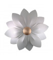 Applique murale design FIORE feuille d'or 6 ampoules