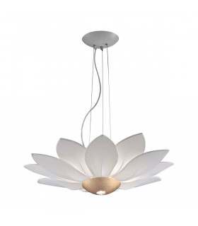 Lámpara colgante de diseño FIORE pan de oro 7 bombillas