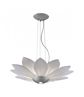 Lámpara colgante de diseño FIORE blanco 7 bombillas