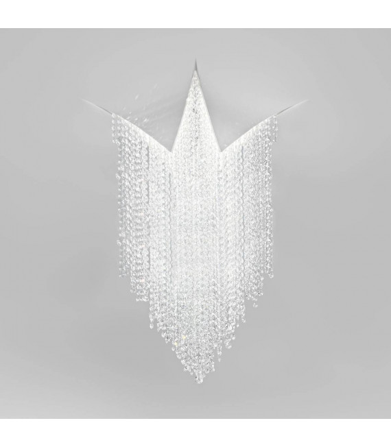 Plafonnier design FONTE DI LUCE blanc mat 1 ampoule