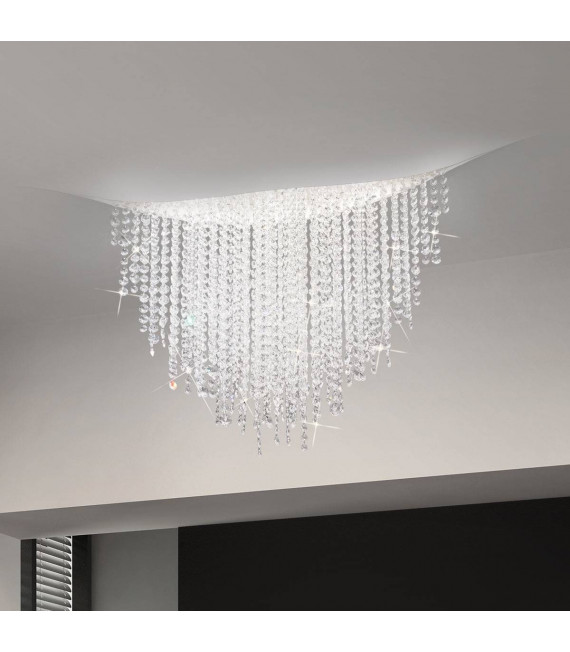 FONTE DI LUCE Designer Deckenleuchte matt weiß 3 Glühbirnen