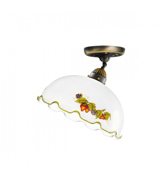 Plafonnier style cosy NONNA laiton antique 1 ampoule