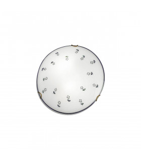 Plafoniera accogliente stile MOON ottone antico 1 lampadina