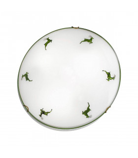 Plafonnier MOON laiton antique 2 ampoules