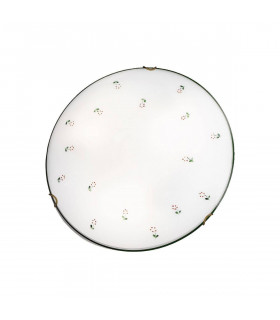 Plafoniera accogliente stile MOON ottone antico 1 lampadina