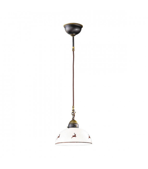 Suspension style cosy NONNA laiton antique 1 ampoule