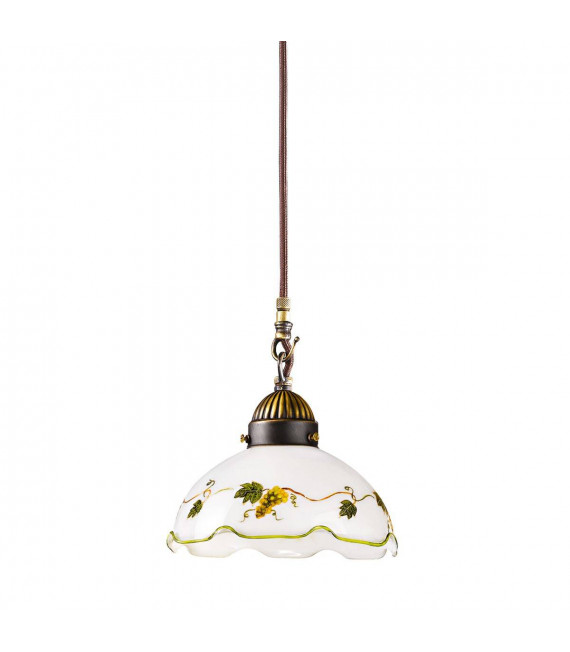 Lampada a sospensione NONNA in ottone antico 1 lampadina