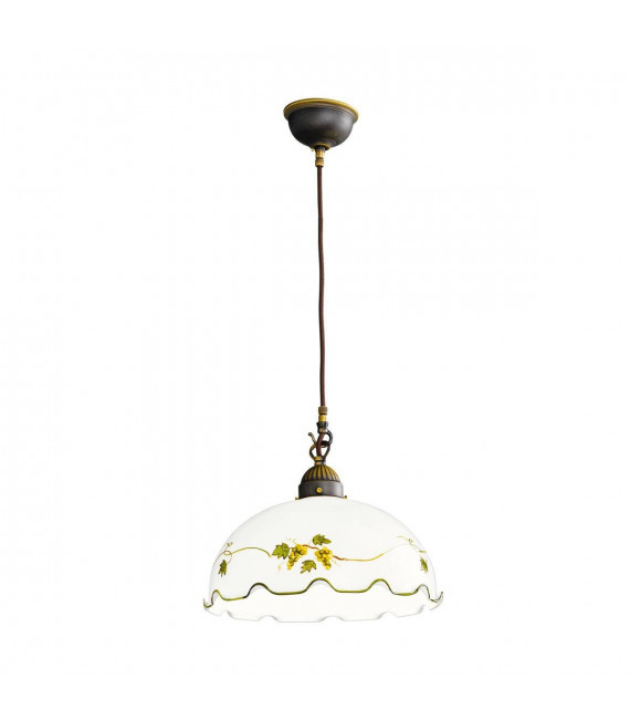 Suspension style cosy NONNA laiton antique 1 ampoule