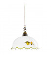 Suspension style cosy NONNA laiton antique 1 ampoule