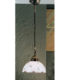 Suspension style cosy NONNA laiton antique 1 ampoule
